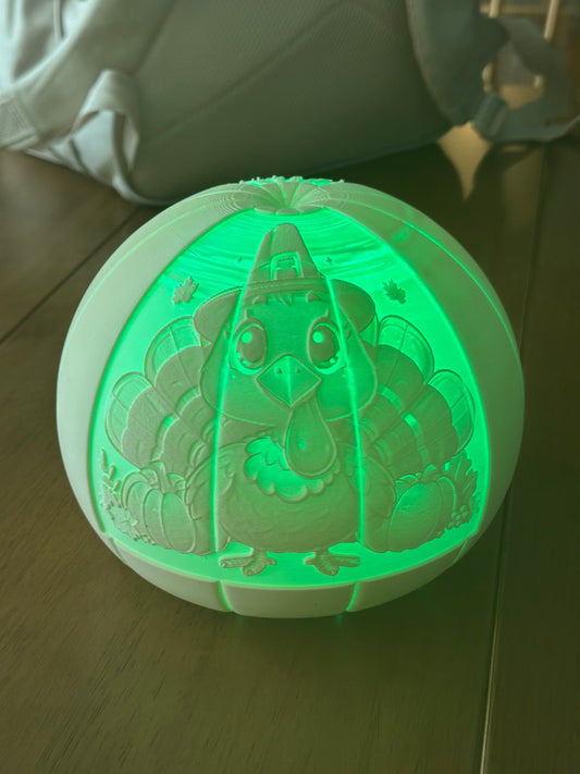 Lithophane Pumpkin (2 Sided)
