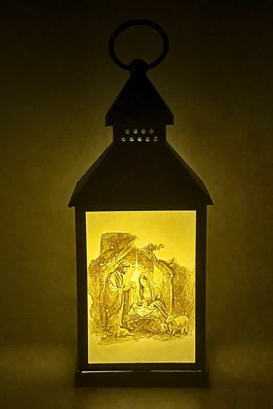 Joseph and Mary w/ Jesus Litho