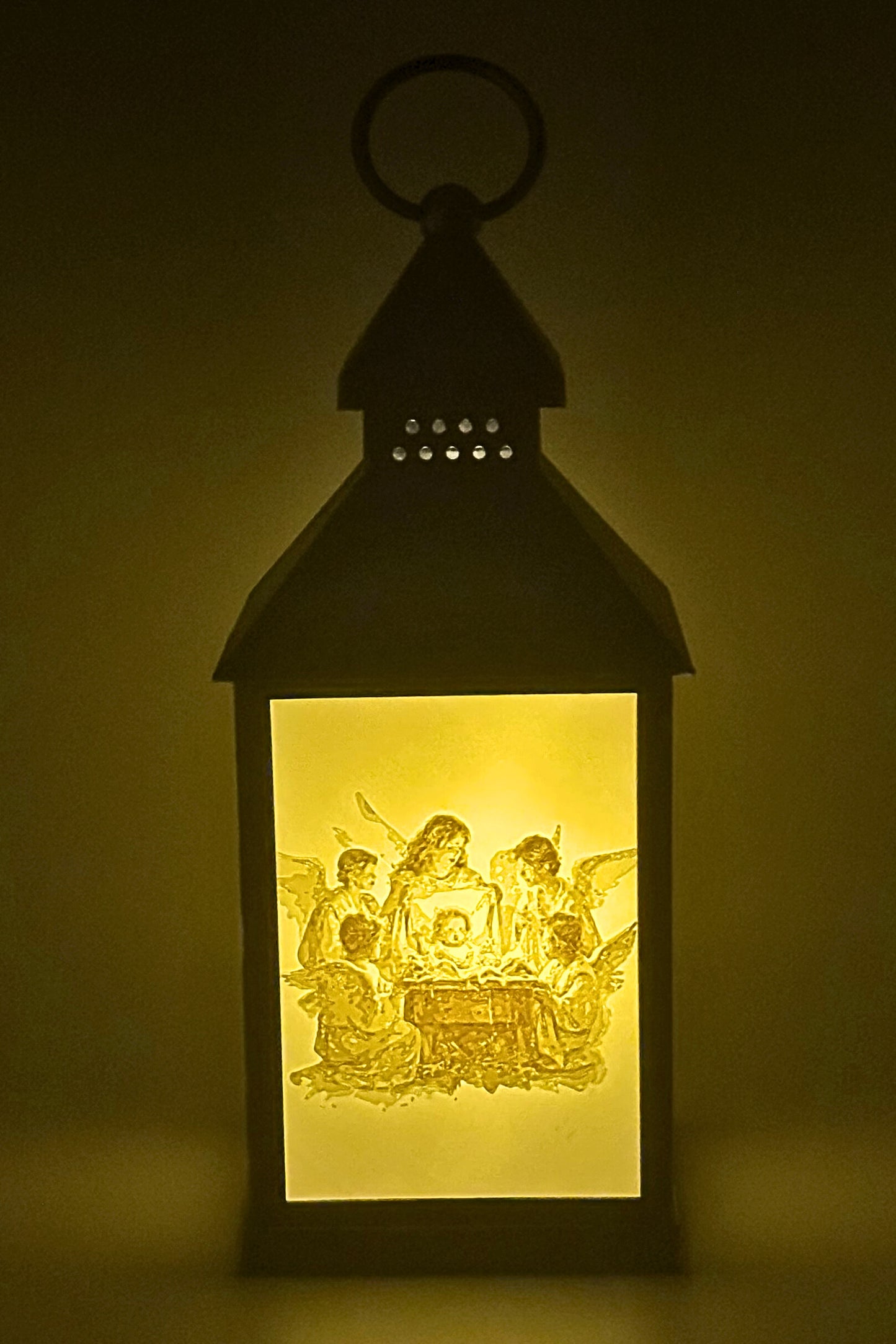 Angels surrounding Mary and Jesus Litho