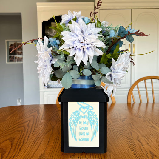 Large Custom Lantern with Flower Vase